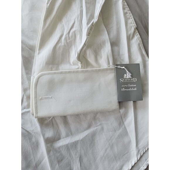 STAFFORD EXECUTIVE Button Down Shirt Men's long sleeve collared 17(1/2) 34Slv - Picture 5 of 11